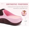 image:imageCOFACE Womens Orthotic Recovery Sandals With Comfortable Arch Support Orthopedic Womens Slides With Plantar Fasciitis Relief Woman Open Toe Slip On Walking Beach Shoes Sandalias de Mujer Size 611PinkWine Red