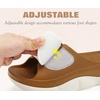 image:imageCOFACE Womens Orthotic Recovery Sandals With Comfortable Arch Support Orthopedic Womens Slides With Plantar Fasciitis Relief Woman Open Toe Slip On Walking Beach Shoes Sandalias de Mujer Size 611KhakiWhite