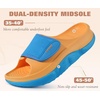image:imageCOFACE Womens Orthotic Recovery Sandals With Comfortable Arch Support Orthopedic Womens Slides With Plantar Fasciitis Relief Woman Open Toe Slip On Walking Beach Shoes Sandalias de Mujer Size 611OrangeBlue