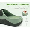 image:imageCOFACE Womens Orthotic Recovery Sandals With Comfortable Arch Support Orthopedic Womens Slides With Plantar Fasciitis Relief Woman Open Toe Slip On Walking Beach Shoes Sandalias de Mujer Size 611Dark GreenLight Green