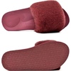 image:imageCOFACE Fuzzy Womens Slippers with Arch Support Open Toe Orthopedic Fur Slipper Indoor OutdoorWinered