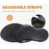 image:imageCOFACE Flip Flops for Women with Arch Support Beach Thong Sandals for Woman Adjustable Fashion Orthopedic Sandal OutdoorAll Black