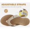 image:imageCOFACE Flip Flops for Women with Arch Support Beach Thong Sandals for Woman Adjustable Fashion Orthopedic Sandal OutdoorBeige