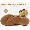 image:imageCOFACE Flip Flops for Women with Arch Support Beach Thong Sandals for Woman Adjustable Fashion Orthopedic Sandal OutdoorKhaki