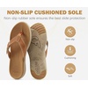 image:imageCOFACE Flip Flops for Women with Arch Support Beach Thong Sandals for Woman Adjustable Fashion Orthopedic Sandal OutdoorKhaki