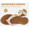 image:imageCOFACE Flip Flops for Women with Arch Support Beach Thong Sandals for Woman Adjustable Fashion Orthopedic Sandal OutdoorWhite
