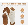 image:imageCOFACE Flip Flops for Women with Arch Support Beach Thong Sandals for Woman Adjustable Fashion Orthopedic Sandal OutdoorWhite