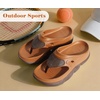 image:imageCOFACE Womens Orthopedic Thong Sandals After Sports Recovery Flip Flops With Comfortable Cushion Arch Support Plantar Fasciitis Relief Slip On Beach Shower Shoe Walking Sandalias de Mujer Size 611Khakibrown