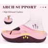 image:imageCOFACE Womens Orthopedic Thong Sandals After Sports Recovery Flip Flops With Comfortable Cushion Arch Support Plantar Fasciitis Relief Slip On Beach Shower Shoe Walking Sandalias de Mujer Size 611Pinkwinered