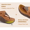 image:imageCOFACE Womens Orthopedic Thong Sandals After Sports Recovery Flip Flops With Comfortable Cushion Arch Support Plantar Fasciitis Relief Slip On Beach Shower Shoe Walking Sandalias de Mujer Size 611Khakibrown