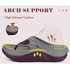 image:imageCOFACE Womens Orthopedic Thong Sandals After Sports Recovery Flip Flops With Comfortable Cushion Arch Support Plantar Fasciitis Relief Slip On Beach Shower Shoe Walking Sandalias de Mujer Size 611Greywinered