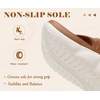 image:imageCOFACE Womens Orthopedic Thong Sandals After Sports Recovery Flip Flops With Comfortable Cushion Arch Support Plantar Fasciitis Relief Slip On Beach Shower Shoe Walking Sandalias de Mujer Size 611Khakiwhite