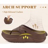 image:imageCOFACE Womens Orthopedic Thong Sandals After Sports Recovery Flip Flops With Comfortable Cushion Arch Support Plantar Fasciitis Relief Slip On Beach Shower Shoe Walking Sandalias de Mujer Size 611Brown