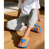 image:imageCOFACE Womens Orthopedic Thong Sandals After Sports Recovery Flip Flops With Comfortable Cushion Arch Support Plantar Fasciitis Relief Slip On Beach Shower Shoe Walking Sandalias de Mujer Size 611Orangeblue
