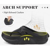 image:imageCOFACE Womens Orthopedic Thong Sandals After Sports Recovery Flip Flops With Comfortable Cushion Arch Support Plantar Fasciitis Relief Slip On Beach Shower Shoe Walking Sandalias de Mujer Size 611Black