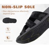 image:imageCOFACE Womens Flat Sandals Summer Beach 2026 Trendy Dressy Walking Sandals with Arch Support Outdoor Slides for Women Plantar Fasciitis Relif SlidesBlack