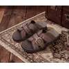 image:imageCOFACE Womens Flat Sandals Summer Beach 2026 Trendy Dressy Walking Sandals with Arch Support Outdoor Slides for Women Plantar Fasciitis Relif SlidesBrown