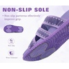 image:imageCOFACE Womens Flat Sandals Summer Beach 2026 Trendy Dressy Walking Sandals with Arch Support Outdoor Slides for Women Plantar Fasciitis Relif SlidesPurple