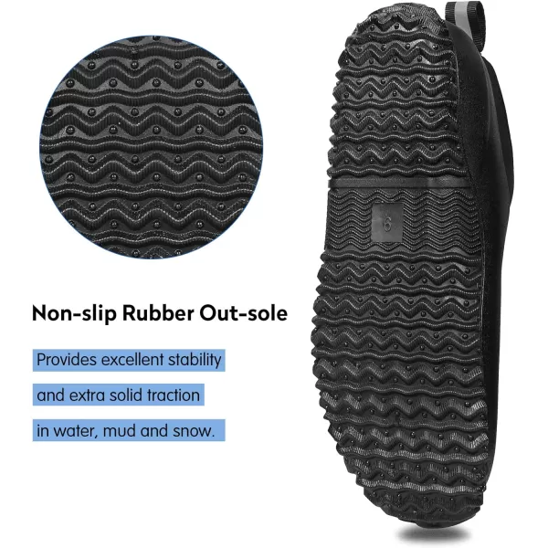 DKSUKO Unisex Waterproof Garden Shoes, Muck Ankle Rain Boot, Rubber Outdoor Footwear with Comfortable Anti-slip Outsole for Men and Women)