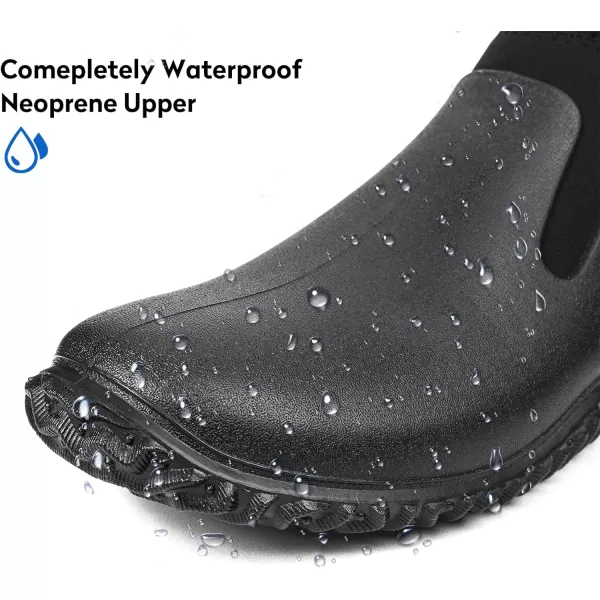 DKSUKO Unisex Waterproof Garden Shoes, Muck Ankle Rain Boot, Rubber Outdoor Footwear with Comfortable Anti-slip Outsole for Men and Women)