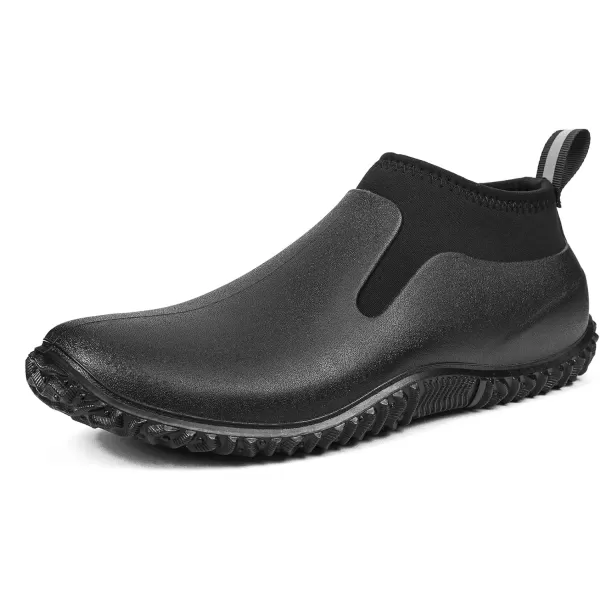 DKSUKO Unisex Waterproof Garden Shoes, Muck Ankle Rain Boot, Rubber Outdoor Footwear with Comfortable Anti-slip Outsole for Men and Women)