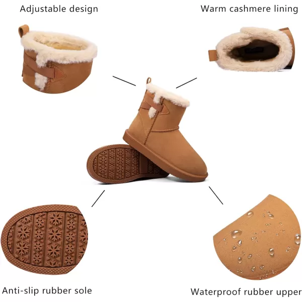 DKSUKO Women's Classic Waterproof Snow Boots Winter Boots