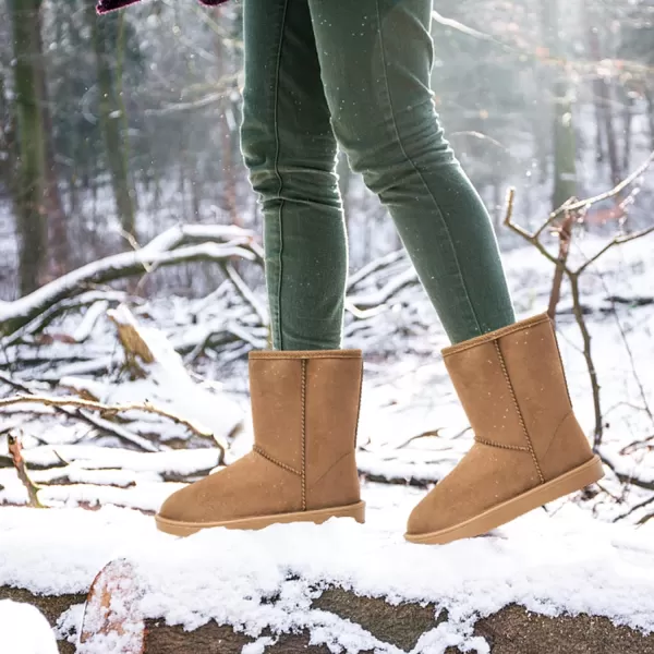 DKSUKO Women's Classic Waterproof Snow Boots Winter Boots