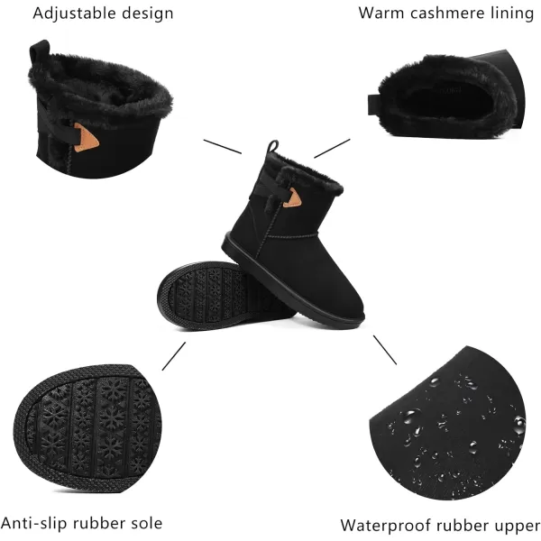 DKSUKO Women's Classic Waterproof Snow Boots Winter Boots