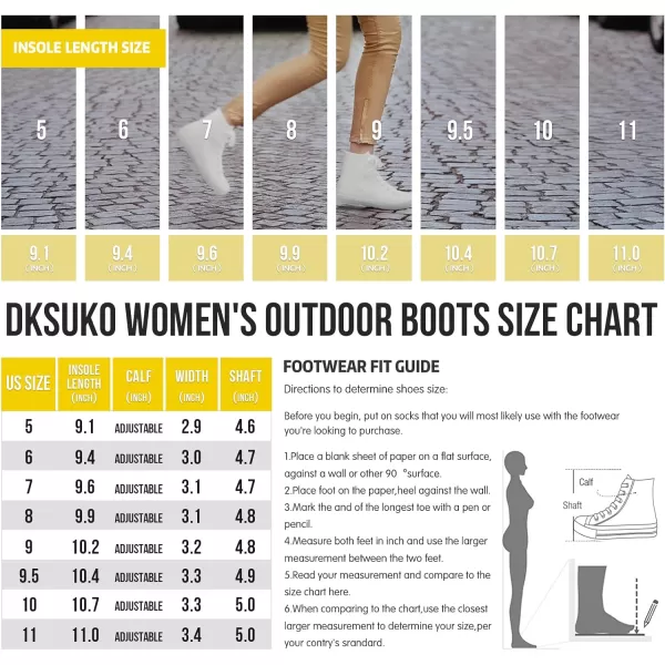 DKSUKO Women's Rain Boots Waterproof High Top Rain Shoes with Lace Up Anti-Slip Garden Shoes