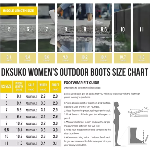 DKSUKO Women's Rain Boots Waterproof High Top Rain Shoes with Lace Up Anti-Slip Garden Shoes