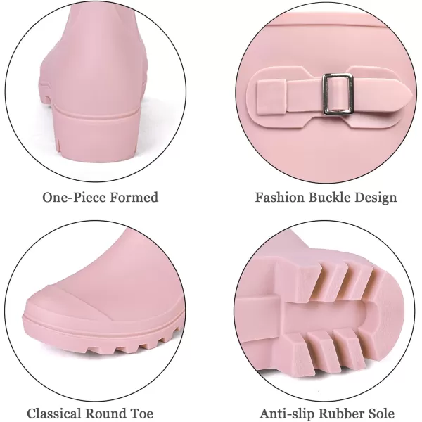 DKSUKO Women's Tall Rain Boots Garden Boots Waterproof Wellington Rubber Boots