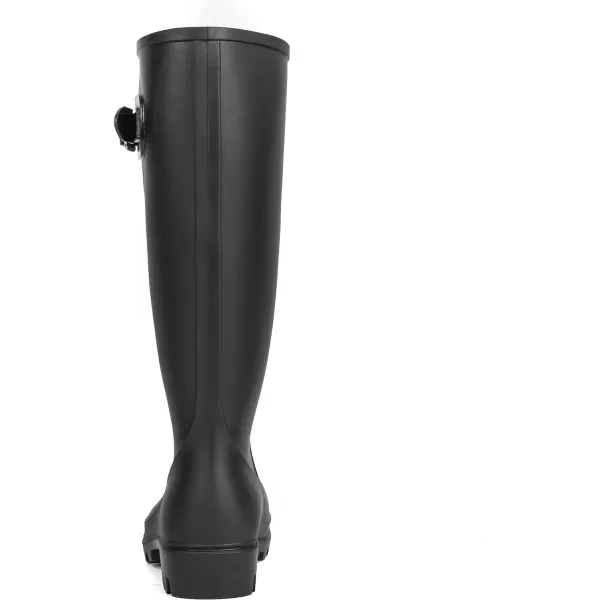 DKSUKO Women's Tall Rain Boots Garden Boots Waterproof Wellington Rubber Boots