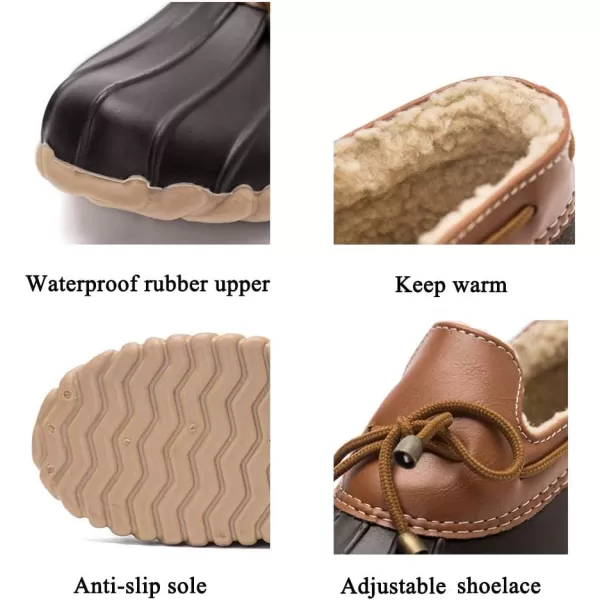 DKSUKO Women's Waterpoof Loafer Shoes Slip On Flat Duck Shoes
