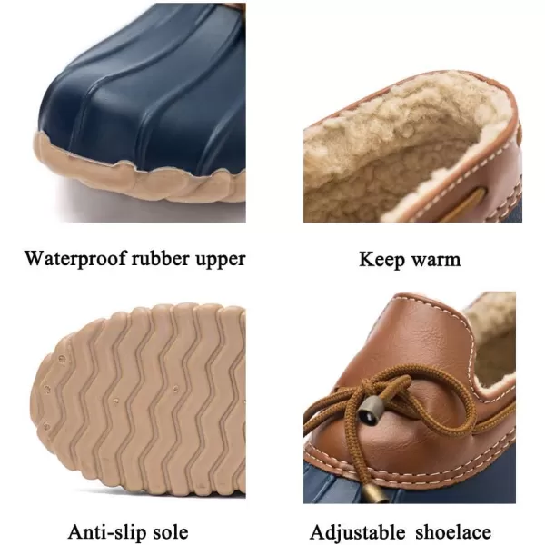 DKSUKO Women's Waterpoof Loafer Shoes Slip On Flat Duck Shoes