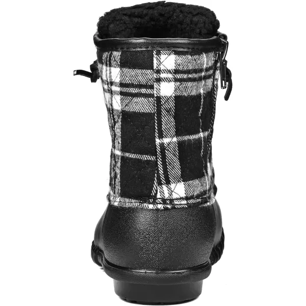 DKSUKO Women's Winter Duck Boots with Waterproof Zipper Rain Boots for Women