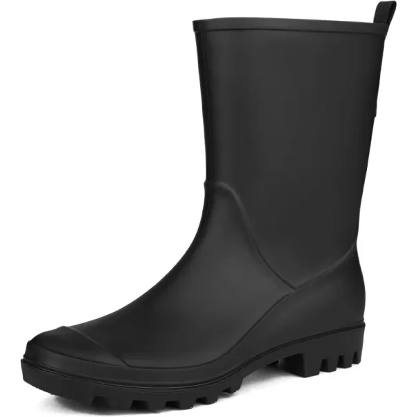 DKSUKO Waterproof Womens Rain Boots insulated,Lightweight Rubber fashion Wellies in Gardening,Warm and Comfortable Wide Calf Rain Boots with Glossy in Outdoor