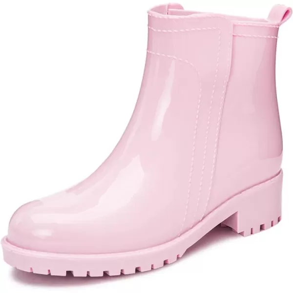 DKSUKO Women's Short Rain Boots Waterproof Ankle Raining Shoes Anti-Slip Garden Boot Rubber Garden Shoes for Ladies Outdoor Work Shoes