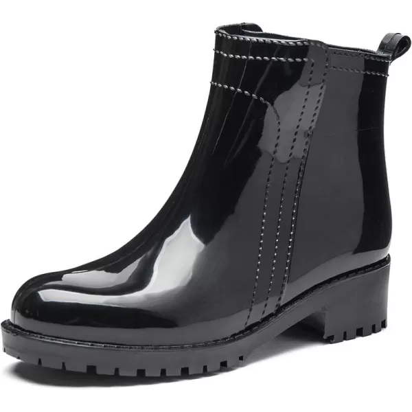 DKSUKO Women's Short Rain Boots Waterproof Ankle Raining Shoes Anti-Slip Garden Boot Rubber Garden Shoes for Ladies Outdoor Work Shoes