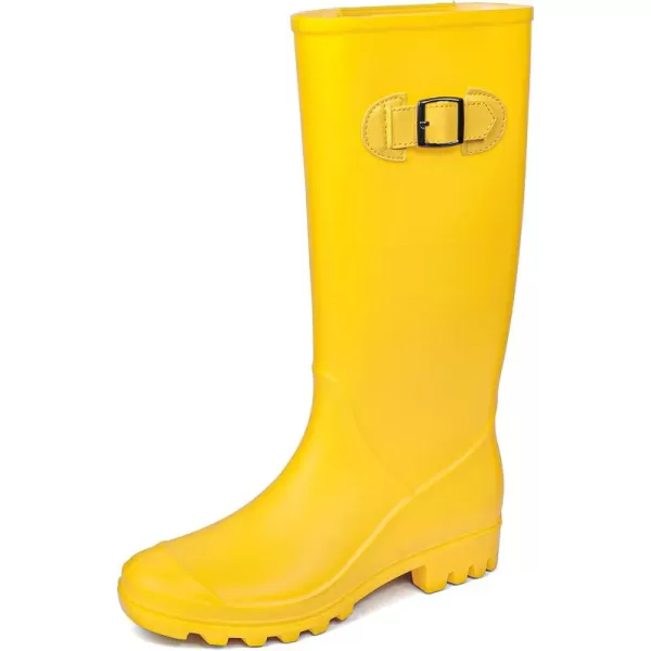 DKSUKO Women's Tall Rain Boots Garden Boots Waterproof Wellington Rubber Boots