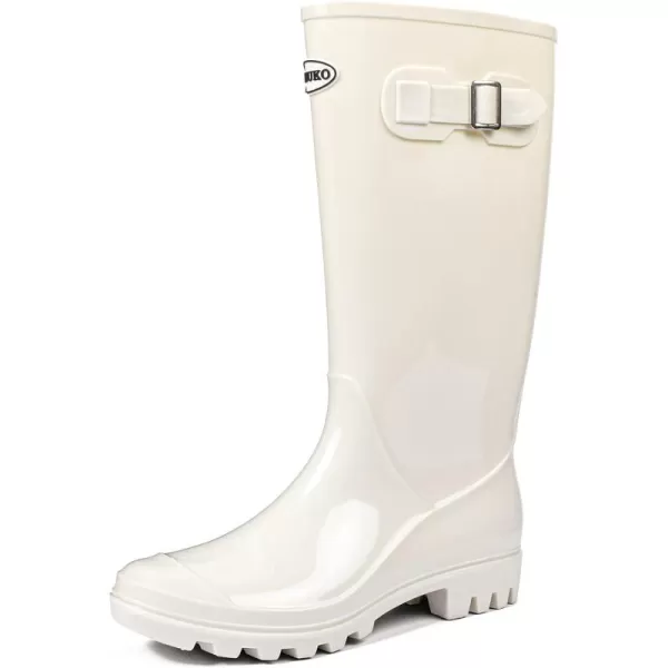 DKSUKO Women's Tall Rain Boots Garden Boots Waterproof Wellington Rubber Boots