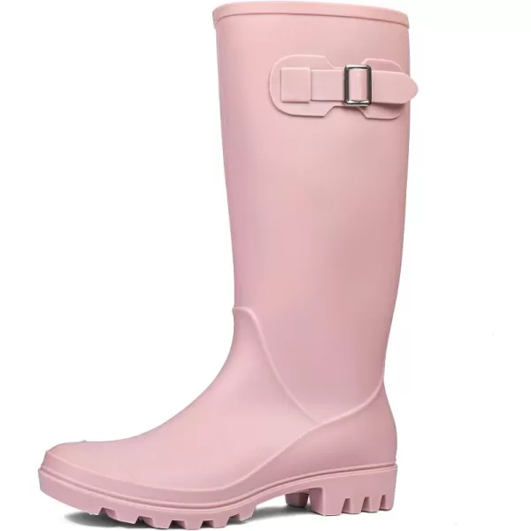 DKSUKO Women's Tall Rain Boots Garden Boots Waterproof Wellington Rubber Boots