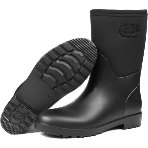 DKSUKO Women's Warm Snow Boots Waterproof High Performance Winter Rubber Rain Boots for Women