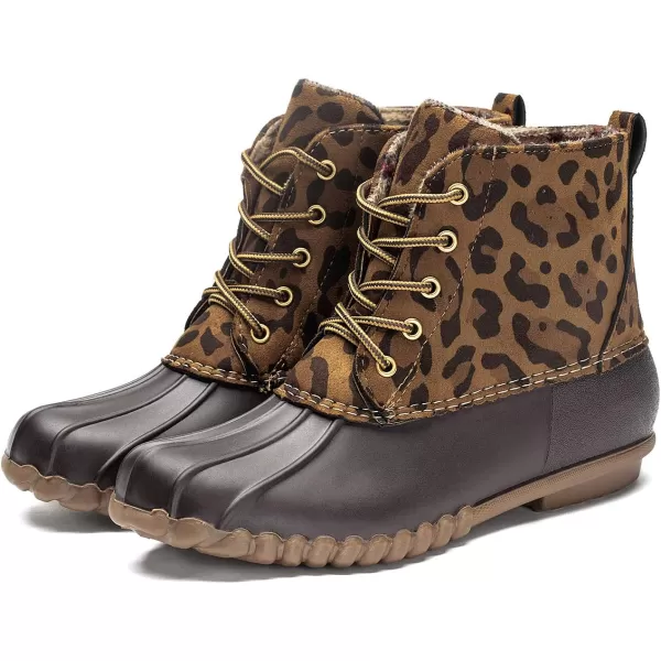 DKSUKO Women's Winter Duck Boots with Waterproof Zipper Rain Boots for Women