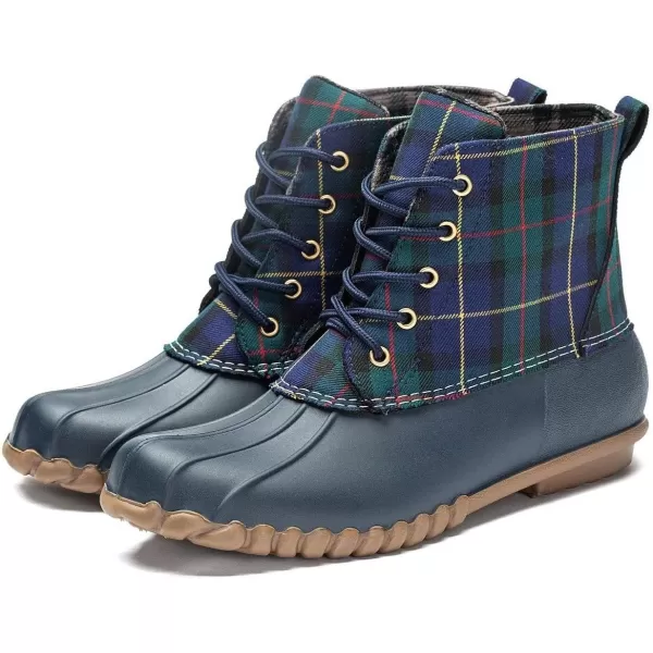 DKSUKO Women's Winter Duck Boots with Waterproof Zipper Rain Boots for Women