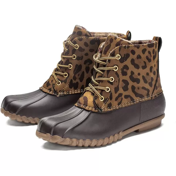 DKSUKO Women's Winter Duck Boots with Waterproof Zipper Rain Boots for Women
