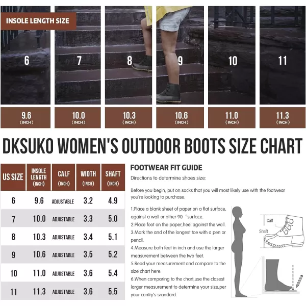 DKSUKO Women's Winter Duck Boots with Waterproof Zipper Rain Boots for Women