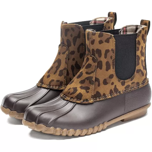 DKSUKO Women's Winter Duck Boots with Waterproof Zipper Rain Boots for Women