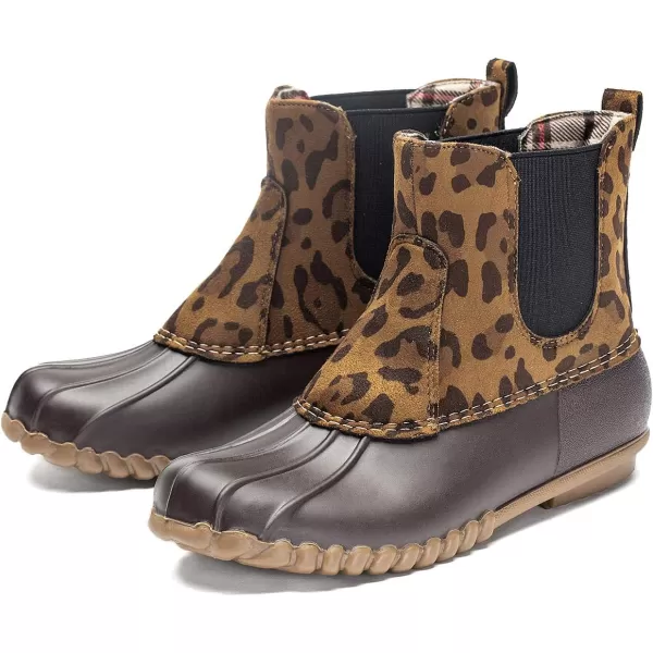 DKSUKO Women's Winter Duck Boots with Waterproof Zipper Rain Boots for Women