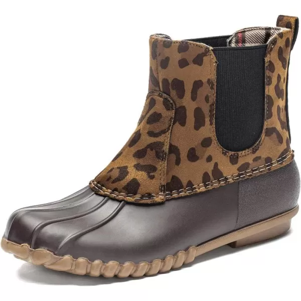 DKSUKO Women's Winter Duck Boots with Waterproof Zipper Rain Boots for Women