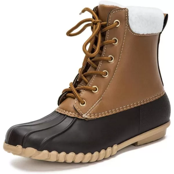 DKSUKO Women's Winter Duck Boots with Waterproof Zipper Rain Boots for Women